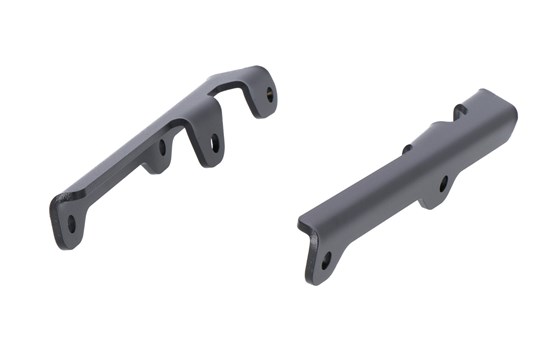 Tieferlegungs-Kit für ADVENTURE-RACK Gepäckträger. Schwarz. BMW R1200GS (12-18), R1250GS (18-). - Bild 1