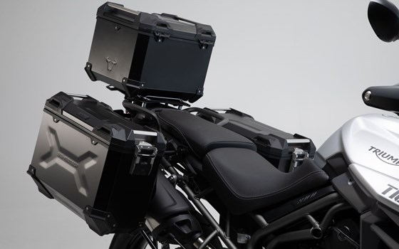 TRAX ADV Topcase-System. Silbern. Triumph Tiger 800 Modelle (10-). - Bild 3