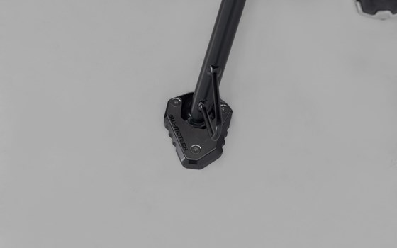 Seitenständerfuß-Verbreiterung. Schwarz/Silbern. Kawasaki-Modelle. - Bild 2