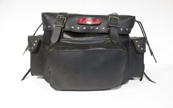 Leder Hecktasche mit Nieten - Bild 1