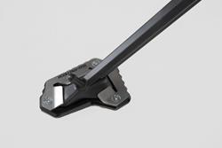 Seitenständerfuß-Verbreiterung. Schwarz/Silbern. Trium Tiger 1200/ Explorer (15-).