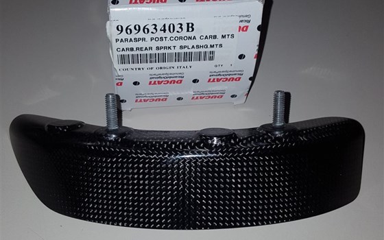 Karbon / Carbon Kettenspritzschutz Ducati Multistrada - Bild 1