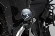 EVO Fernscheinwerfer-Kit Universal. Schwarz. Mit Sturzbügelklemmen für Scheinwerfer.