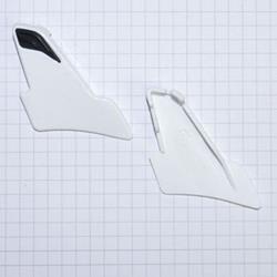 Luftklappenset X-802 Stirn li/re weiß