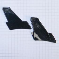 Luftklappenset X-802 Stirn li/re schwarz