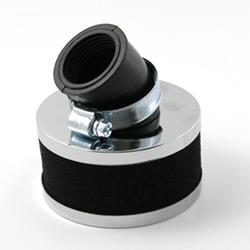 Luftfilter Schaumstoff m. Chromkappe 45°