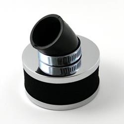 Luftfilter Schaumstoff m. Chromkappe 45°