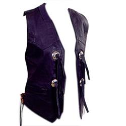 Leder-Gilet mit Conchos XL/54 Leder-Gilet mit Conchos XL/54