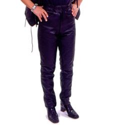 Leder-Jean schwarz 50