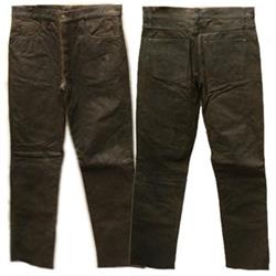 Leder-Jean braun Nubuk 56/36