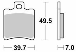 SBS RACING Bremsklotz 771DC Dual Carbon SBS RACING Bremsklotz 771DC Dual Carbon