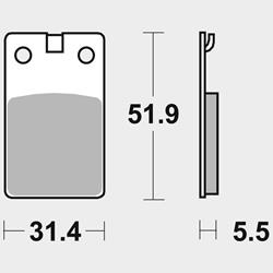 Bremsklotz asbestfrei 132