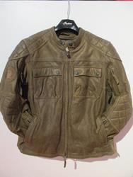 Damen-Benjamin Lederjacke mit abnehmbarem Futter, Braun