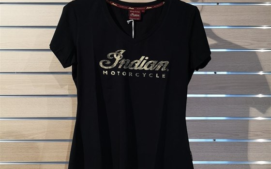 Kurzärmeliges Damen T-Shirt mit Script Indian Motorcycle® Logo - Bild 2