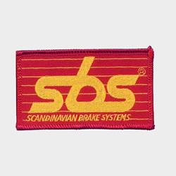 Aufnäher SBS gelb/rot 65mm x 105mm