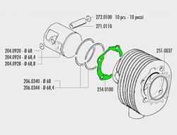 Zylinderfußdichtung 210ccm Zylinder
