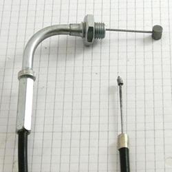 Gaszug lang mit Bogen DERBI Fenix