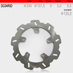 Bremsscheibe hinten WAVE fix DC04RID