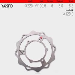 Bremsscheibe vorne WAVE fix YA22FID