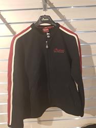 Damen Zip-Up Sweatshirt mit gesticktem Kreissymbol