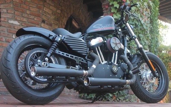 180er Breitreifenumbau für Sportster ab 2004 mit Speichenfelge - Bild 1