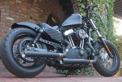 180er Breitreifenumbau für Sportster ab 2004 mit Speichenfelge