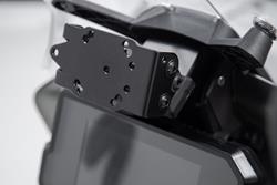 Navi-Halter im Cockpit. Schwarz. KTM 790 / 890 Adv, Husqv. Norden 901.