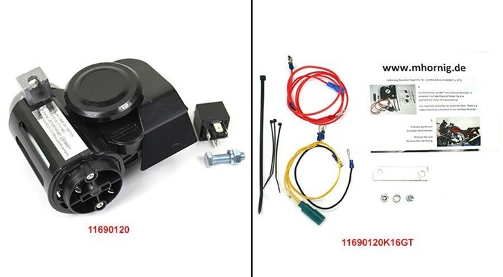 Zweiklang Hupe für BMW K1600GT & K1600GTL Zweiklang Hupe für BMW K1600GT & K1600GTL