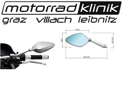 Spiegel limited nacked silber mit E- Zulassung  ohne Aufnahmen (müssen extra bestellt werden) statt €150 nur €75