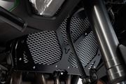 Kühlerschutz. Schwarz/Silbern. Kawasaki Versys 1000 (18-).
