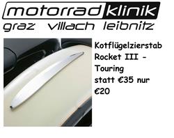 Kotflügelzierstab grau für Rocket III Touring statt € 35 nur €20 Kotflügelzierstab grau für Rocket III Touring statt € 35 nur €20