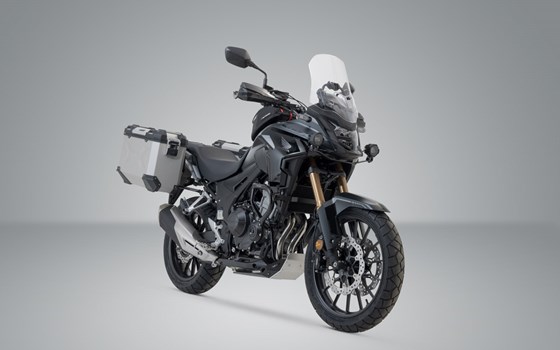 TRAX ADV Alukoffer-System. Silbern. 37/37 l. CB500X, CB500F, CBR500R, NX500. - Bild 2