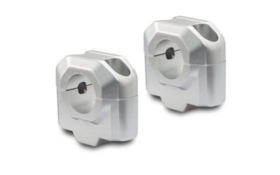 Lenkererhöhung für Ø 28 mm Lenker. H=30 mm. Silbern. - Bild 1