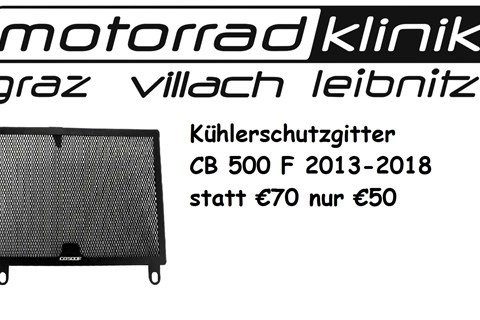 Marke: Honda Artikelname: Kühlerschutzgitter CB 500 F 2013-2018 statt €70 nur €50 