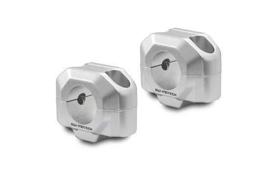 Lenkererhöhung für Ø 28 mm Lenker. H=20 mm. Silbern. - Bild 1 Lenkererhöhung für Ø 28 mm Lenker. H=20 mm. Silbern. - Bild 1