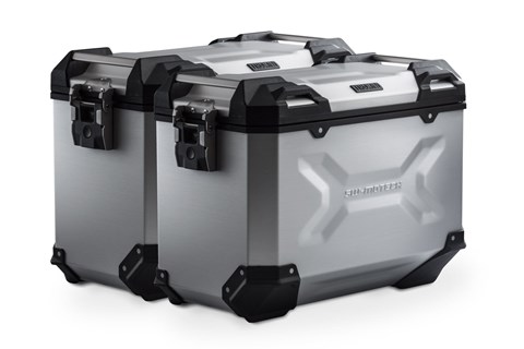 Marke: SW-MOTECH Artikelname: TRAX ADV Alukoffer-System. Silbern. 45/45 l. Multistrada 1200/ 1260/ 950/ V2.