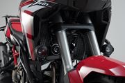 Scheinwerfer-Halter. Schwarz. Honda CRF1000L/CRF1100L mit Sturzbügel.
