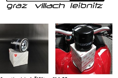 Marke: Ducati Artikelname: ÖLFILTER original €14,90 Multistrada/ Monster/Scrambler/Hypermotard .....