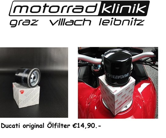 Ducati ÖLFILTER original €14,90 Multistrada/ Monster/Scrambler/Hypermotard .....