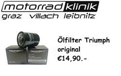ÖLFILTER original €14,90 Tiger/Bonneville/Thruxton/Street Twin / Street Triple/ Rocket/Speed Twin...