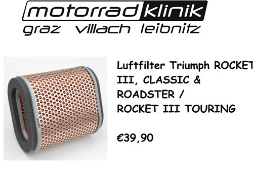 LUFTFILTER ROCKET III, CLASSIC & ROADSTER /ROCKET III TOURING €39,90