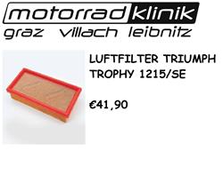 LUFTFILTER Trophy 1215/SE €41,90
