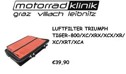 LUFTFILTER TIGER 800/XC/XRX/XCX/XR/XC/XRT/XCA €39,90