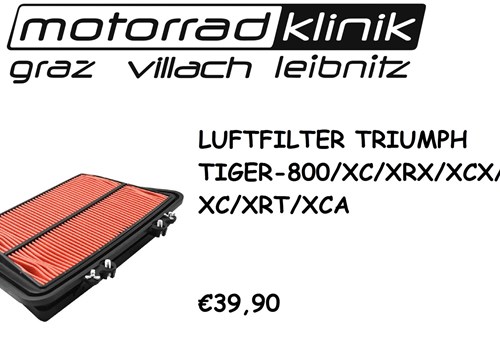 LUFTFILTER TIGER 800/XC/XRX/XCX/XR/XC/XRT/XCA €39,90