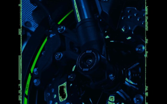 Gabelschutz vorne KAWASAKI Z900 17-, svhwarz vorn - Bild 2