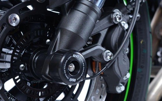 Gabelschutz vorne KAWASAKI Z900 17-, svhwarz vorn - Bild 1