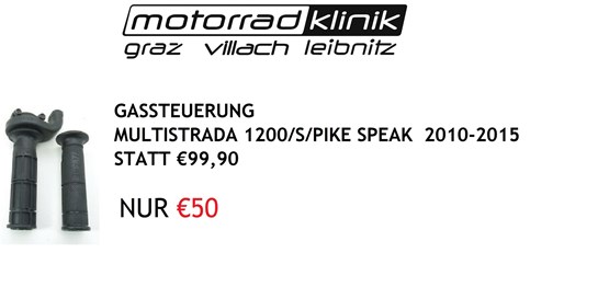 Ducati GASSTEUERUNG MULTISTRADA 1200/S/PIKE SPEAK  2010-2015 STATT €99,90 NUR €50 