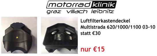 Ducati Luftfilterkastendeckel Multistrada 620/1000/1100 03-10 statt €30 nur €15