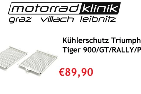 Marke: Triumph Artikelname: Kühlerschutz Tiger 900/GT/RALLY/PRO €89,90 