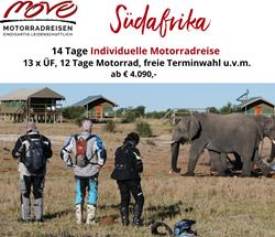 Individuelle Motorradreise Südafrika